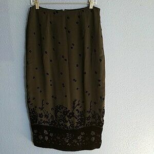 Long Sheer silk skirt